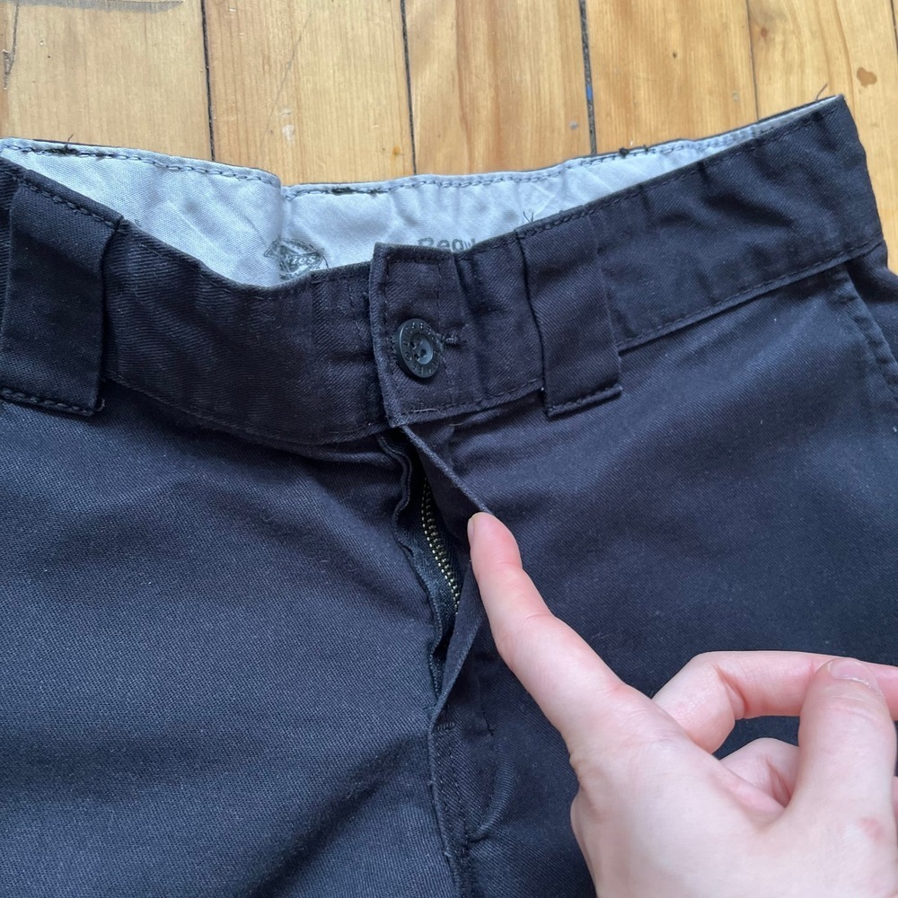 Dickies Flex Regular Straight Cargo Pants Mens 29x30 Black WP595BK Workwear - Picture 8 of 10